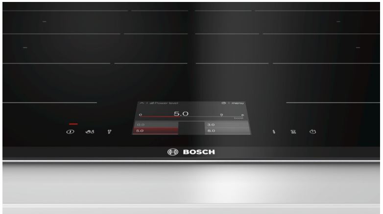 3. Bếp từ Bosch PXY875KE1E được thiết kế theo dạng bếp nấu Flex hiện đại