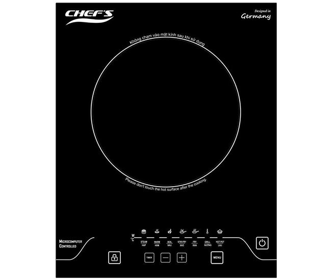 Bếp từ Chefs EH IH2000A 4 1. Thiết kế bếp từ Chefs EH IH2000A