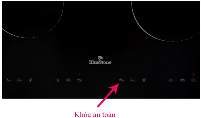 Bếp từ điện từ Bluestone ICB-6811 14 Khóa an toàn trẻ em Child lock: