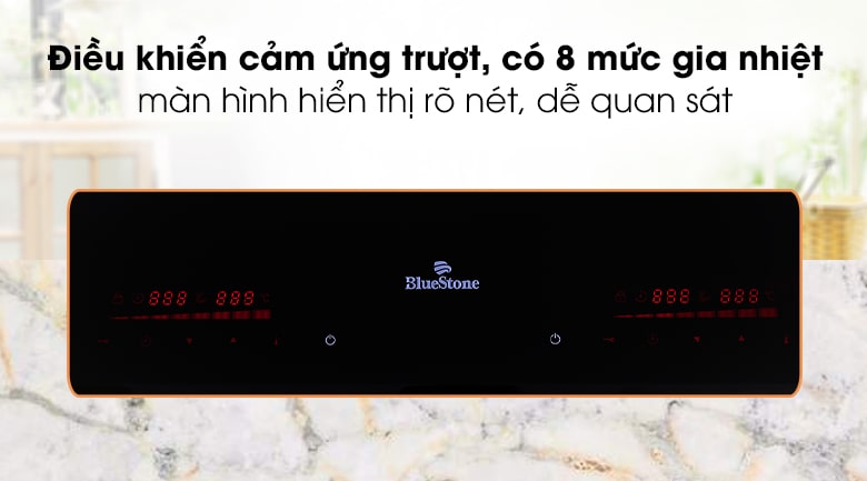 Bếp từ đôi Bluestone ICB-6948 13 2. Bếp từ đôi Bluestone ICB-6948 có thiết kế sang trọng, hiện đại, thẩm mỹ