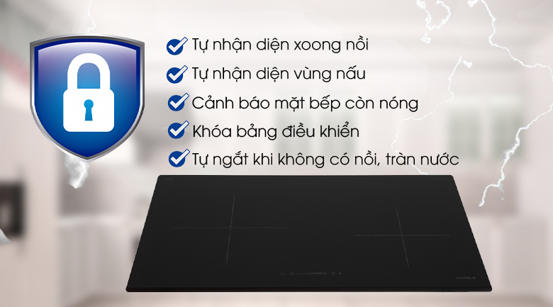 5. Bếp từ Hafele HC-I772D | Hỗ trợ các tính năng an toàn