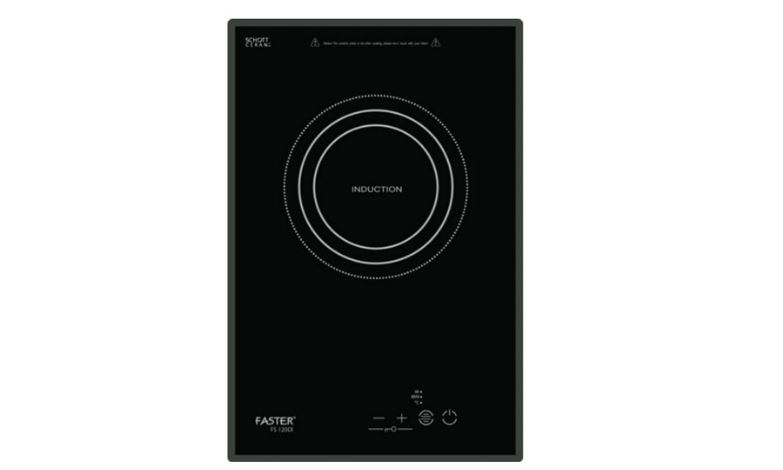 1. Bếp từ đơn Faster FS-120DI sử dụng kính Schott Ceran siêu bền.