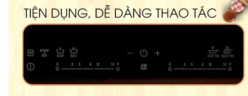 Dễ dàng sử dụng với bảng điều khiển siêu nhạy bén