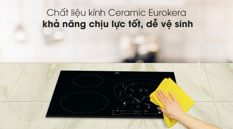2. Mặt bếp từ Electrolux LIT60342 làm bằng kính Schott Ceran