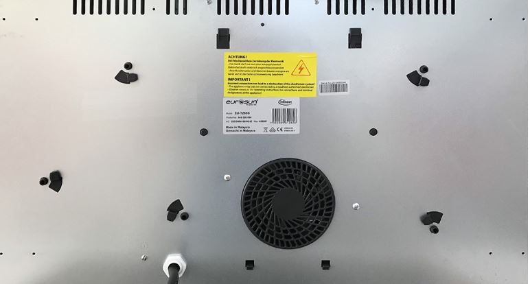 Bếp từ Eurosun EU-T265S 12 4. Bếp từ Eurosun sử dụng chất liệu thép trắng cao cấp