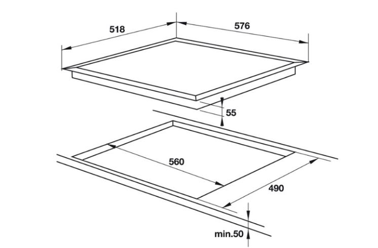 4. Thông tin sản phẩm bếp từ Hafele HC-I604C 535.02.211