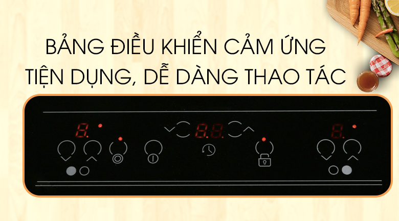 Bếp từ hồng ngoại 2 vùng nấu Teka IZ 7200 HL 7 3. Bảng điều khiển cảm ứng thông minh.