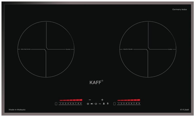 Bếp từ Kaff KF-FL366II 5 4. Thân bếp từ Kaff KF-FL366II được làm bằng thép không gỉ cao cấp