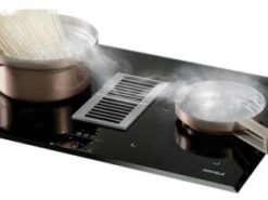 1. Bếp từ kết hợp hút mùi Hafele IHH77A 539.66.822 sở hữu mặt kính gốm cao cấp SCHOTT CERAN