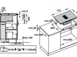 6. Thông tin sản phẩm bếp từ kết hợp hút mùi Hafele IHH77A 539.66.822