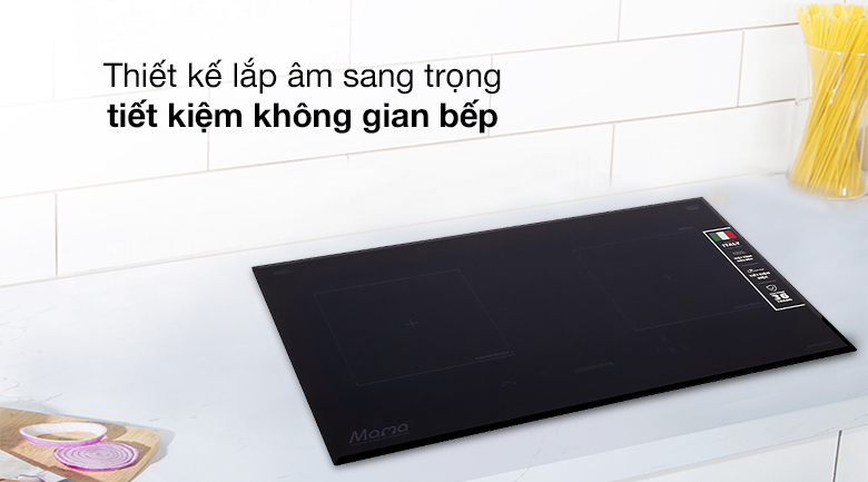 Bếp từ Sunhouse MMB9988 5 1. Bếp từ Sunhouse MMB9988 gồm 2 vùng kiểu dáng sang trọng