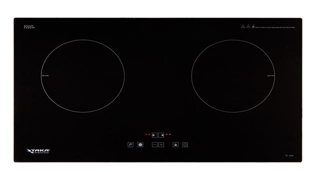 1. Bếp từ Taka TK I02B gồm 2 vùng nấu từ linh hoạt