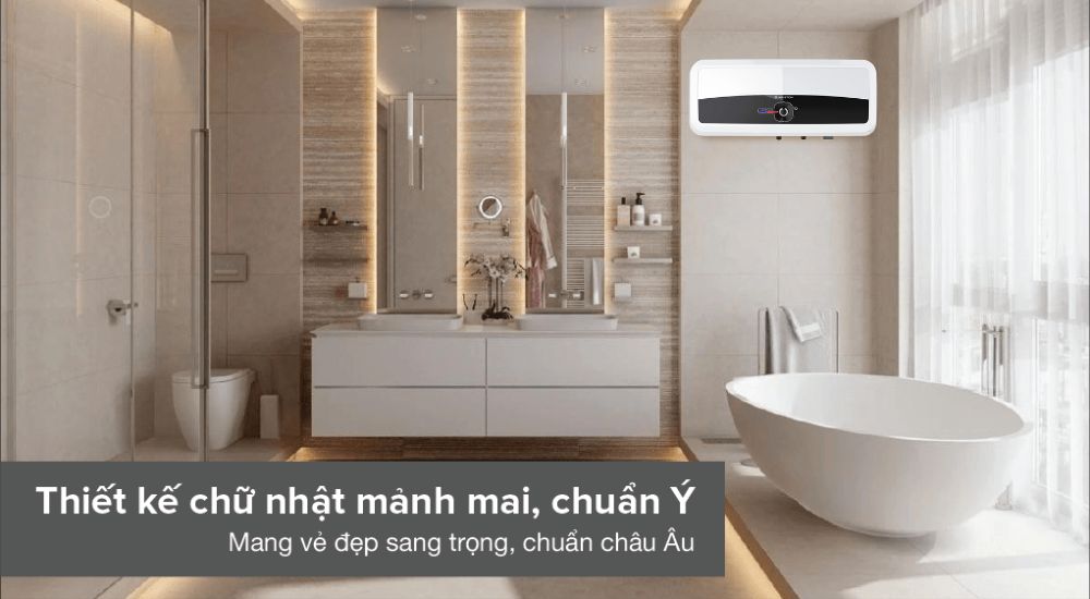 Bình nóng lạnh gián tiếp Ariston 20L SL2 20 RS 3 Thiết kế hiện đại, sang trọng