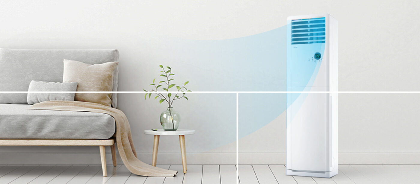 Điều hòa tủ đứng Gree GVC48AH-M3NTB1A 1 chiều 48000BTU 8 Cấu tạo thiết kế của của điều hòa tủ đứng Gree GVC48AH-M3NTB1A