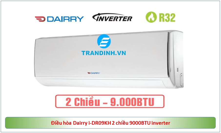 1. Điều hòa Dairry i-DR09KH giá rẻ chính hãng có thiết kế đường nét tinh tế sang trọng