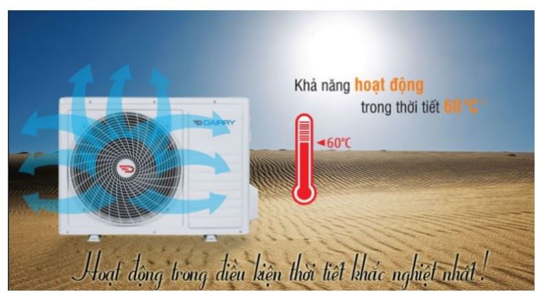 11. Máy lạnh Dairry i-DR09KH inverter hoạt đông bền bỉ với thời gian