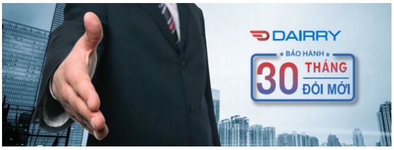 12. Chế độ bảo hành của điều hòa Dairry i-DR12KC bao lâu ?