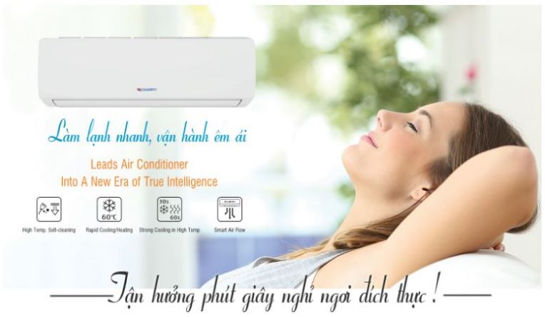 5. Điều hòa 12000BTU Dairry cho khả năng làm lạnh nhanh, vận hành êm ái 