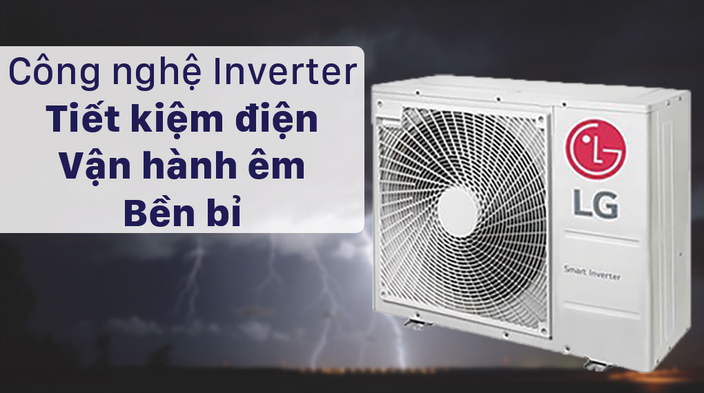 Dàn nóng máy lạnh LG A3UQ24GFD0 - Công nghệ inverter siêu tiết kiệm điện