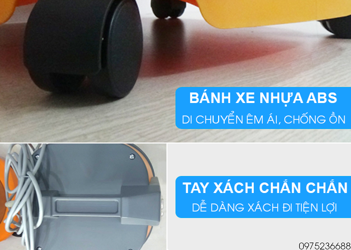 4 bánh xe linh hoạt di chuyển dễ dàng