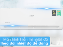 3. Màn hình hiển thị nhiệt độ tiện lợi trên điều hoà Aqua AQA-KCRV10TK