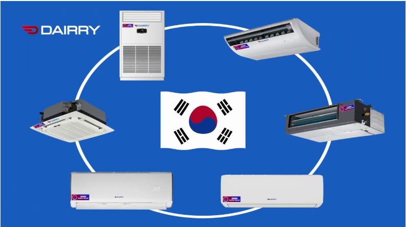 2. Điều hòa 1 chiều Dairry DR09-KC đến từ thương hiệu Hàn Quốc