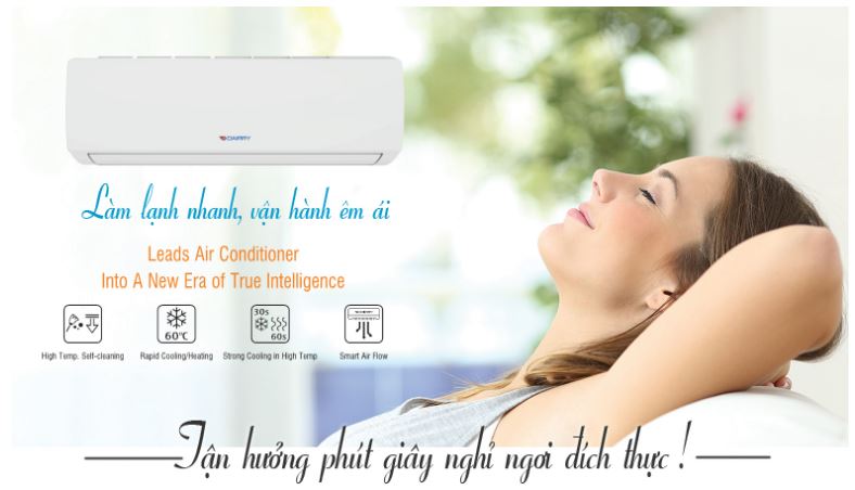 5. Điều hòa 1 chiều Casprer cho khả năng làm lạnh nhanh, vận hành êm ái 