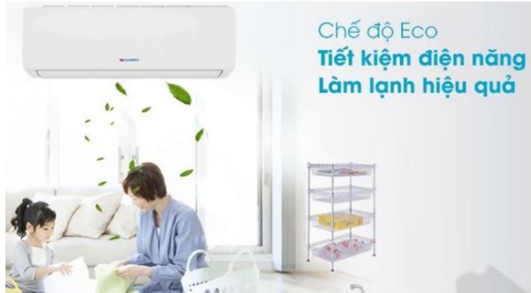 Điều hòa Dairry DR24-KC 1 chiều 24000BTU 9 6. Máy lạnh Dairry DR24-KC sở hữu chế độ tiết kiệm điện Eco