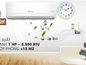 1. Điều hòa EcooL ECL-1E09ST 9000BTU 1 chiều có thiết kế hiện đại, thanh thoát