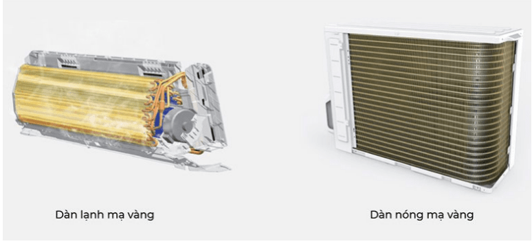 Điều hòa Ecool ECL-1E09WF 9000BTU 1 chiều wifi 8 5. ECL-1E09WF | Máy lạnh 9000BTU Ecool có Dàn lạnh/ dàn nóng mạ vàng bền bỉ với thời gian