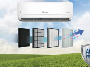 3. Ecool ECL-1E09WF 9000BTU sở hữu màng lọc Anti PM 2.5 lọc sạch bụi mịn mang lại bầu không khí sạch
