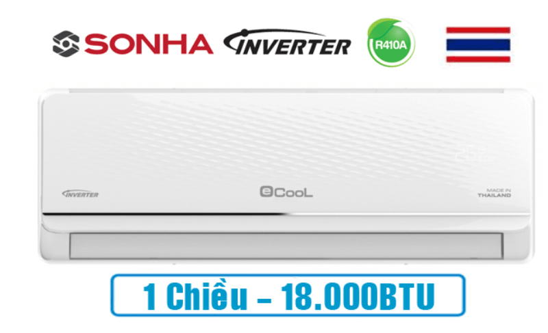 Điều hòa Ecool ECL-1I18FL 18000BTU 1 chiều inverter 4 1. Điều hòa Ecool ECL-1I18FL 18000BTU 1 chiều inverter có thiết kế sang trọng, hiện đại