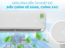 2. Dàn máy lạnh Electrolux ESM18CRO-A1 dễ dàng quan sát, điều chỉnh nhiệt độ nhờ màn hình LED trên dàn lạnh