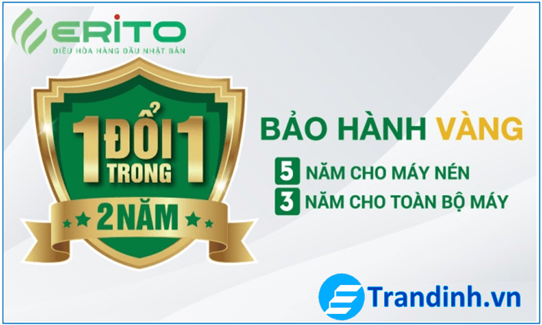 Điều Hòa Erito ETI-V10CS1 9000BTU 1 chiều inverter 11 V10CS1 | Điều hòa Erito chế độ bảo hành 1 đổi 1 trong vòng 2 năm