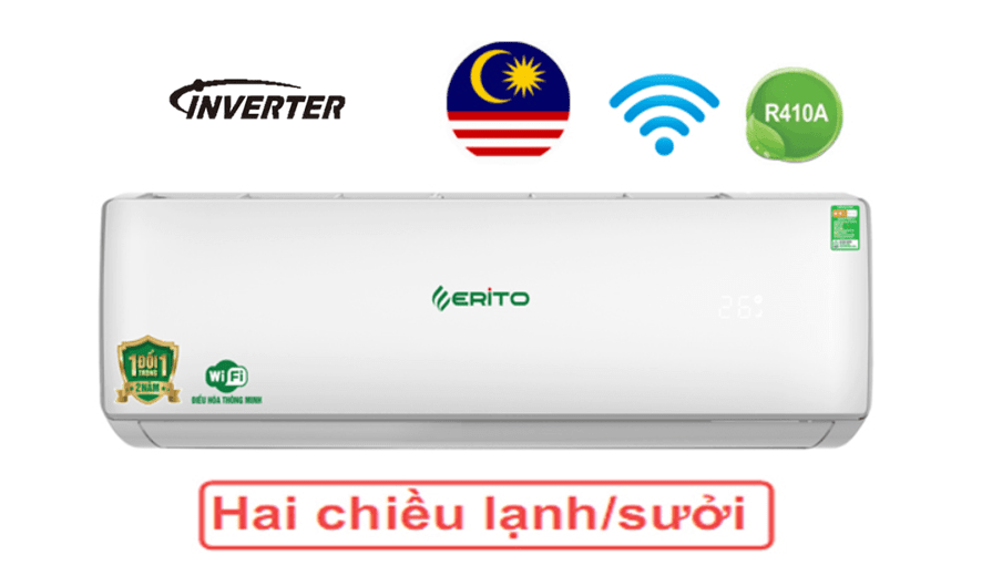dieu hoa erito eti v20hs1 18000BTU 2 chieu inverter