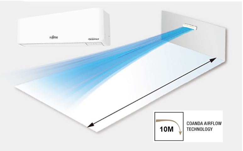 Điều hòa Fujitsu ASAG12CPTA-V 12.000BTU 1 chiều Inverter 8 4. Điều hòa 12000BTU Fujitsu ASAG12CPTA-V làm lạnh nhanh