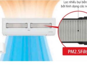 2. Điều hòa Fujitsu AG24CPTA-V sử dụng lớp lọc các hạt bụi siêu nhỏ PM 2.5