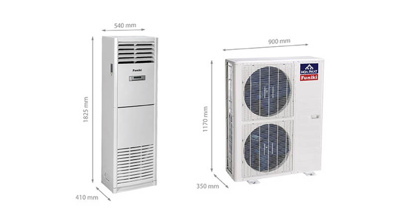 Cấu tạo thiết kế của của điều hòa tủ đứng Funiki FH36MMC