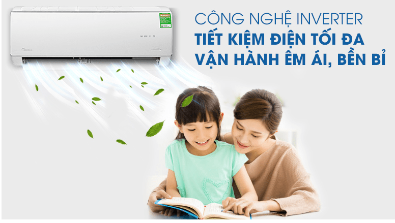 4. Vận hành êm ái, tiết kiệm điện nhờ công nghệ Inverter
