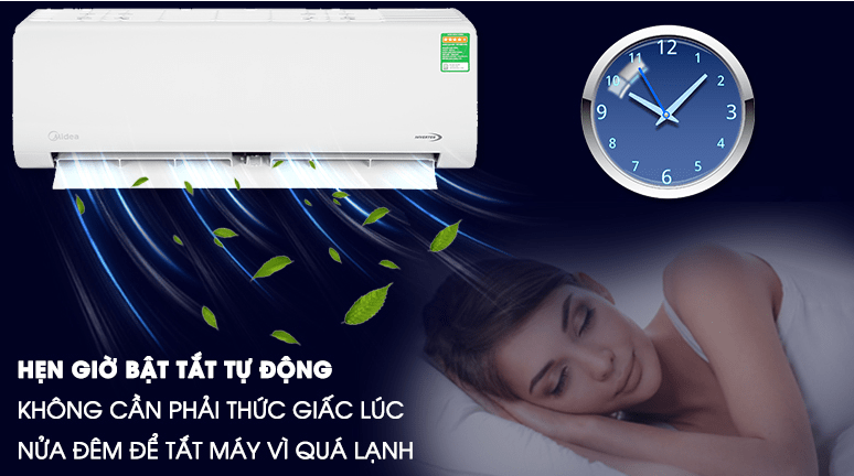 Điều hoà Midea Inverter 1 HP MSAG-10CRDN8 16 Chức năng hẹn giờ tiện ích