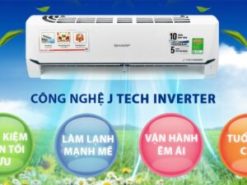 3. Điều hòa 9000BTU Sharp AH-X9XEW Công nghệ J-Tech Inverter siêu tiết kiệm điện