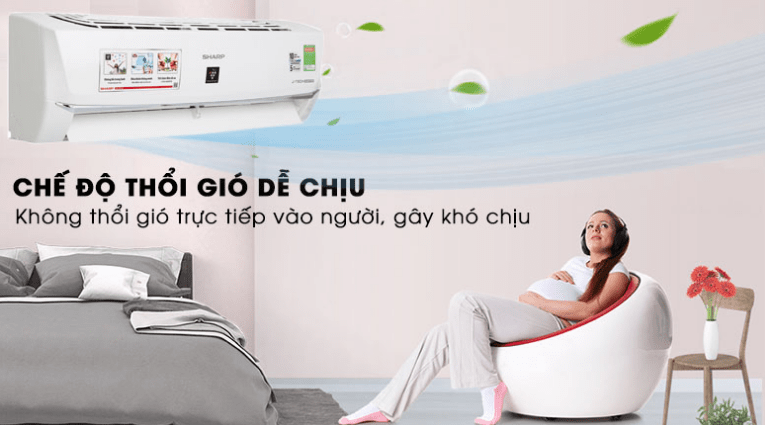 Điều hòa Sharp 9000BTU AH-XP10WMW 1 chiều inverter: giá rẻ 6 Máy lạnh inverter Sharp AH-XP10WMW