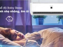 6. Máy lạnh Sharp 12000BTU giúp mang lại giấc ngủ ngon với chế độ Baby Sleep
