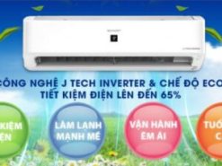 2. Máy lạnh Sharp AH XP13YMW sở hữu công nghệ J-Tech Inverter và chế độ Eco