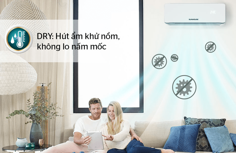 10. Máy lạnh Sunhouse SHR-AW09C320 sử dụng Gas R410a an toàn sức khỏe, thân thiện môi trường