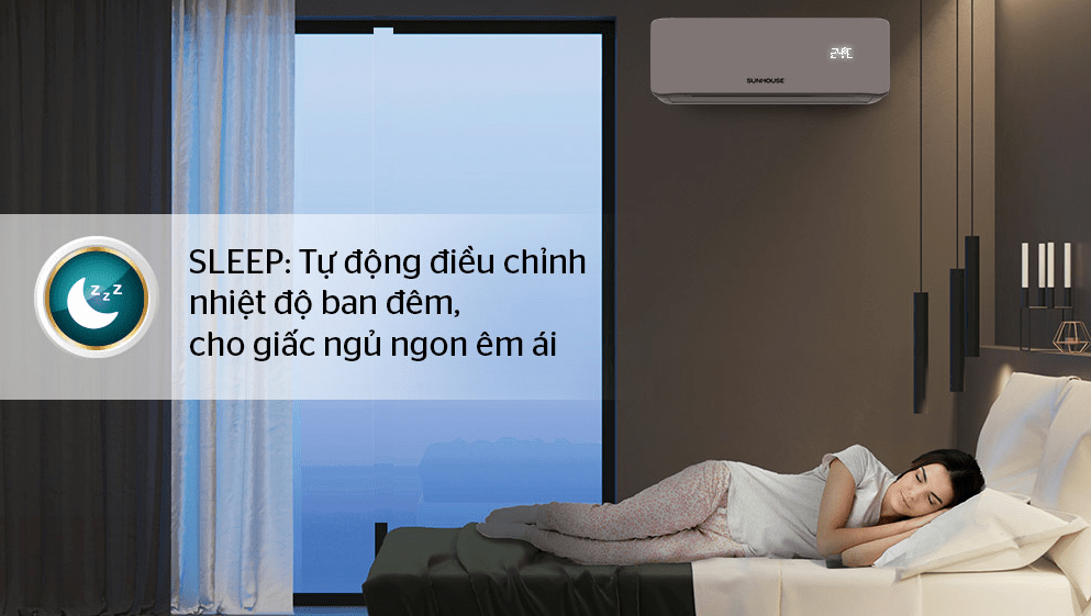 10. Chức năng SLEEP cho giấc ngủ ngon êm ái, sâu giấc
