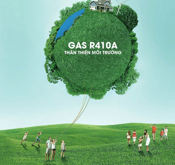 12. Điều hoà Sunhouse SHR-AW09H310 sử dụng gas R410a an toàn sức khỏe, thân thiện với môi trường