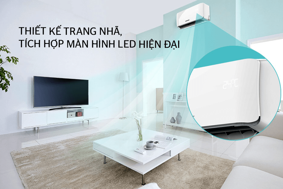 1. Điều hòa Sunhouse 1 chiều 2HP SHR-AW18C310 có thiết kế sang trọng, hiện đại