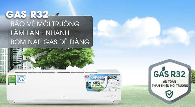 8. TAC-10CSD/XA66 - điều hoà sử dụng gas R32 an toàn và thân thiện với môi trường