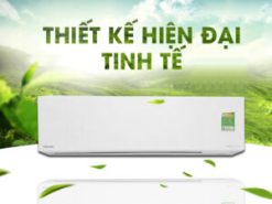 Máy lạnh Toshiba sỡ hữu thiết kế tinh tế với đèn Led 3 chế độ